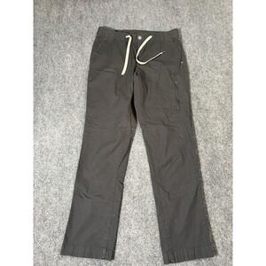 Vuori Pants Mens Small Black Elastic Waist Zip Pocket Travel Stretch VW431